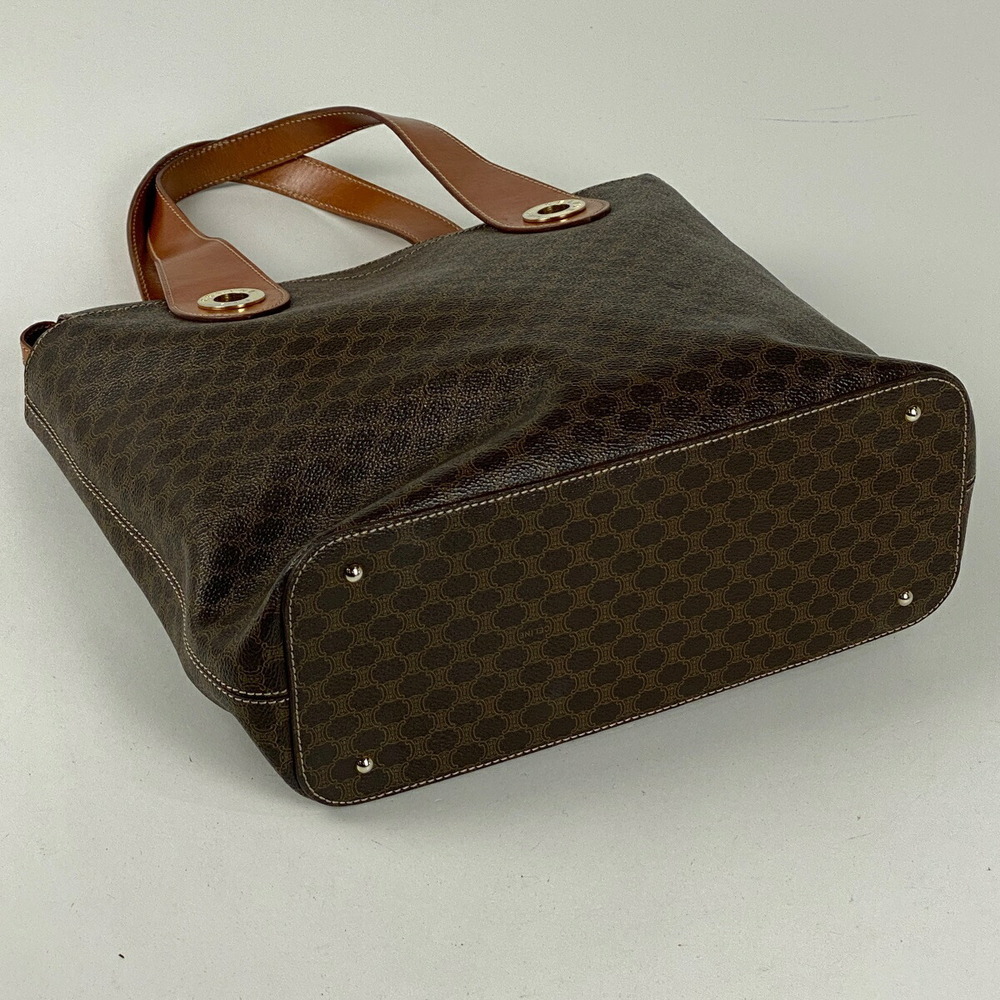 Celine Macadam Pattern Circle Canvas Tote Handbag… - image 2